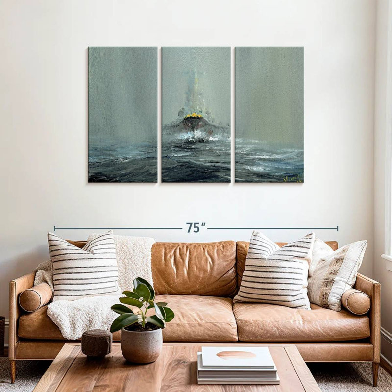 Mait Battleship Yamato 1945, 36" H x 57" W