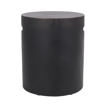 Outdoor Lightweight Concrete Side Table,Copper