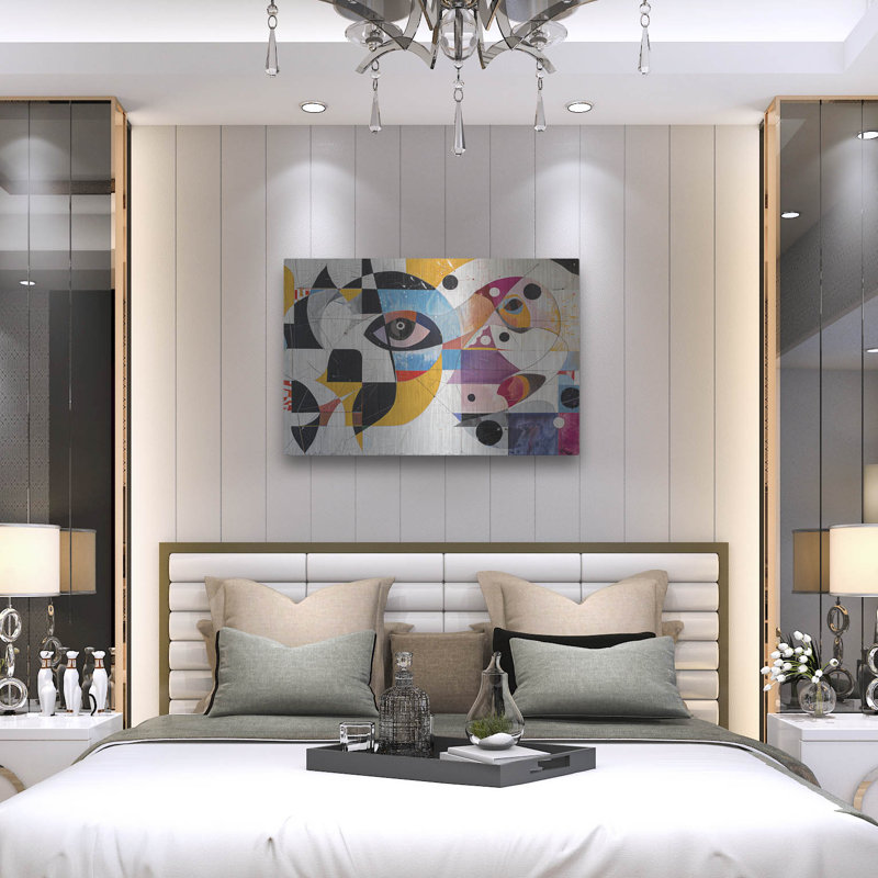 «The Eyes No 2» par Andreas Magnusson, art mural en métal, H 24 po x l 36 po