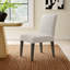 Meria Upholstered Parsons Chair in Beige