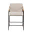 Tabouret de comptoir de style Mid-Century avec accoudoirs en bois Henri-274776796