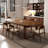 Brown Solid Wood Rectangular Dining Table-115998908