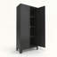 Armoire de rangement en métal 2 portes noire 61-1880869763-1880869765