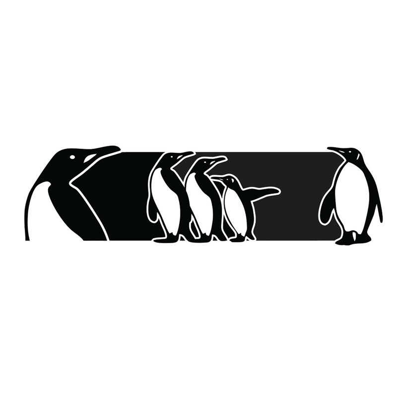 Tasse en porcelaine 350 ml / 11,8 oz - Pingouin - noir