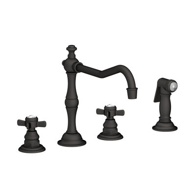 Fairfield Double Handle Kitchen Faucet with Side Spray