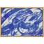 «Vibrant Blue Paint Strokes», reproduction d'art sur toile encadrée-109881898-109881897