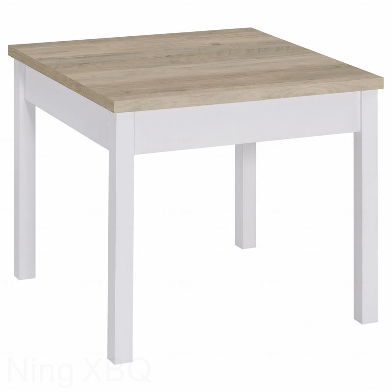 3-Piece Distressed Pine And White Coffee Table Set