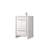 White Bath Vanity With Quartz Top And Brushed Nickel Faucet, Functional Design - 24"w X 20"d Compact