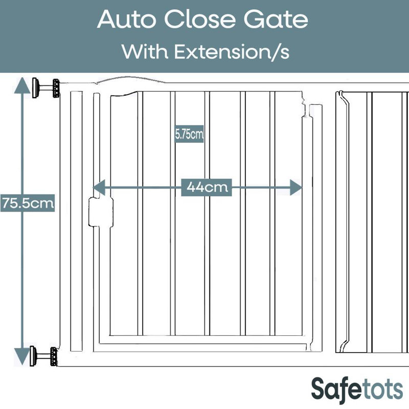 Ayleigh Metal Pressure Mounted Pet Gate