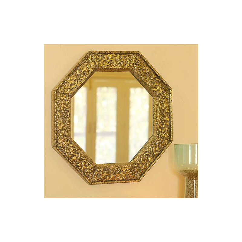 Circle Solid Wood Mirror