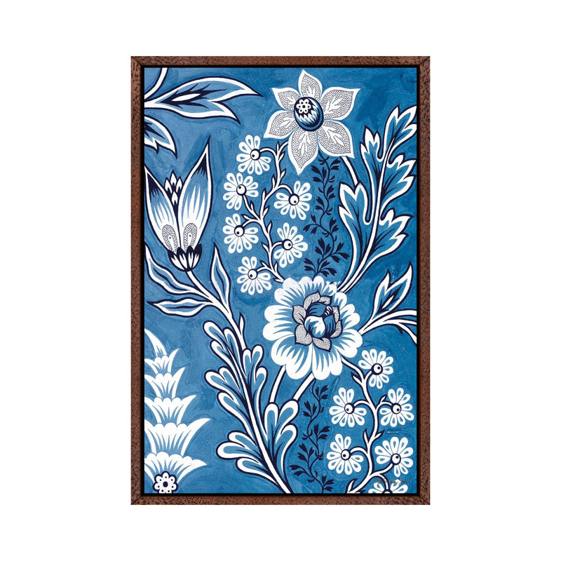 Floral Tapestry Study by Stellar Design Studio - Floater Frame Gallery-Wrapped Canvas Giclée on Canvas