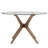 Lucienne Mid-Century Round Dining Set - 48" Dining Table, Faux Leather-1836774121-1836774123