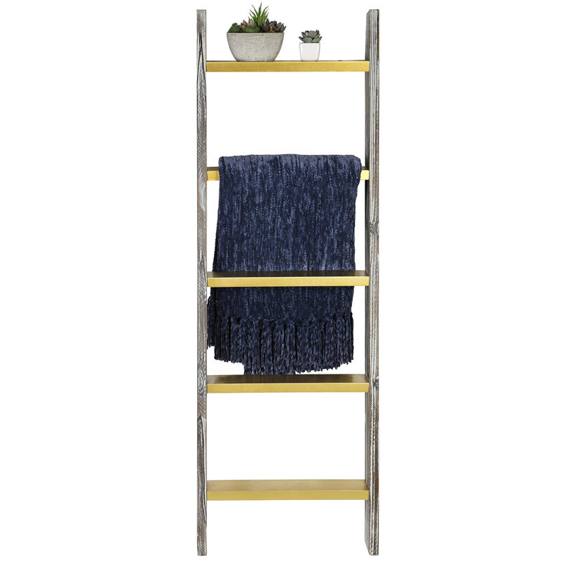 Wall Leaning 4.5 ft Blanket Ladder