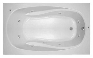 72'' x 42'' Drop-In Whirlpool Acrylic Bathtub