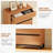 Aadam  2 Pack Nightstand With 3 Drawers For Bedroom, Modern Bedside Table With Square Iron Leg, Wood Rustic Side End Table For Living Room-97862959