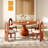 Farmhouse Solid Wood Dining Table-639831102-639831103