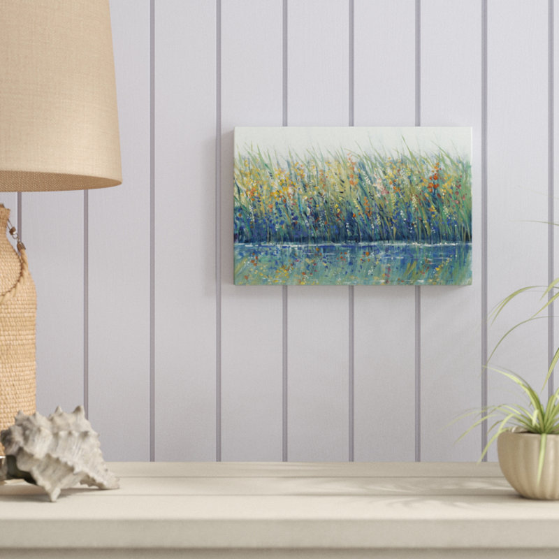 Wildflower Reflection I by Timothy O' Toole - Wrapped Canvas Painting, 81cm H x 122cm W, Wrapped Canvas
