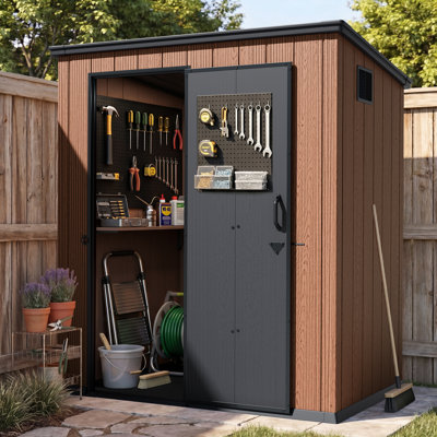6 ft. W x 4 ft. D Outdoor Resin Storage Shed