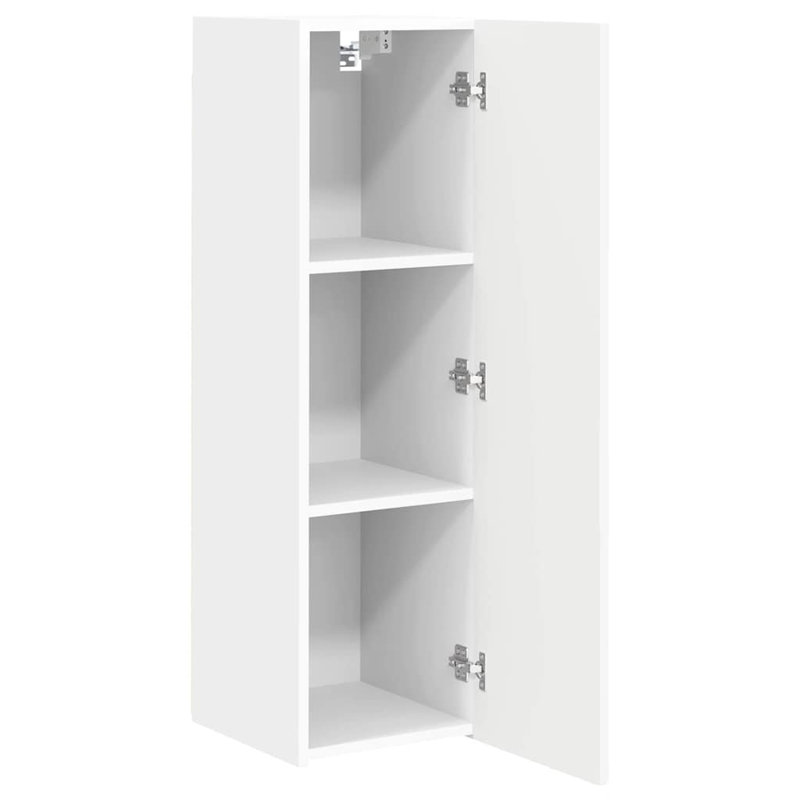 Unfinished TV Stand for TVs up to 24", White, 100cm H x 30cm L x 31cm W