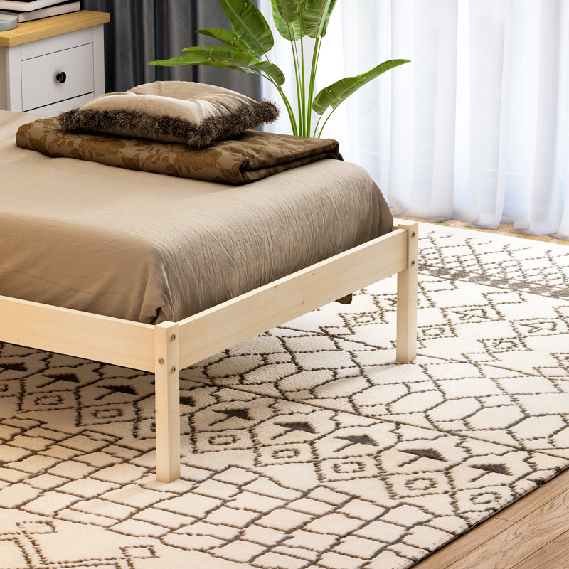 Frederique Solid Wood Bed, Pine, Single (3')