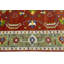 Tapis floral orange fait à la main 9 x 12 Heriz Serapi