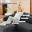 Tissu moelleux doux et moelleux, canapé sans os, conception ergonomique en éponge haute densité 32D, emballage sous vide à compression complète, connexion à boucle libre pour chambre à coucher, bureau, cinéma maison