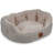 CalmNest Beige Comfort Pillow Cat Bed