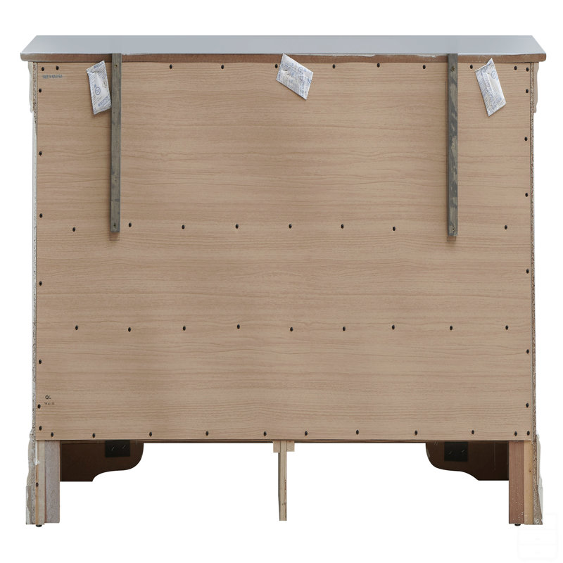57'' W 6 - Drawer Dresser, Pearl White