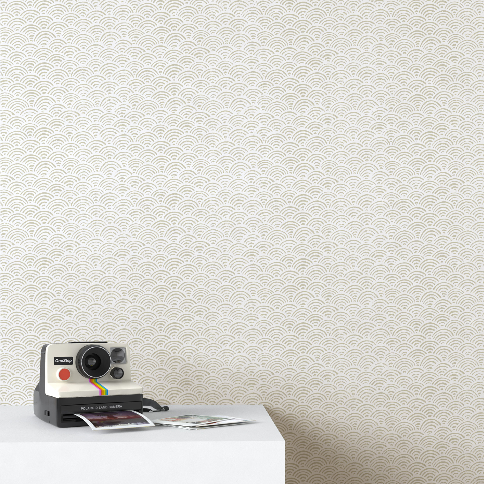 Zeph Geometric Wallpaper, Gray