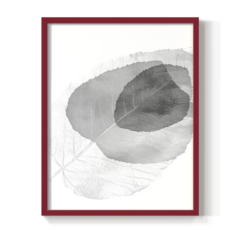 Floral XLI, reproduction encadrée - prête à être accrochée - fabriquée aux États-Unis, H 20 po x l 16 po, Rouge