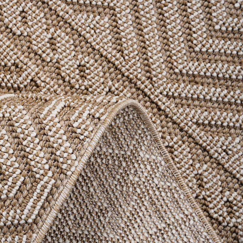 Tapis tissé et géométrique 6 x 9 - à teindre, ne perd pas ses poils, pour une mise en valeur intérieure / extérieure, durable