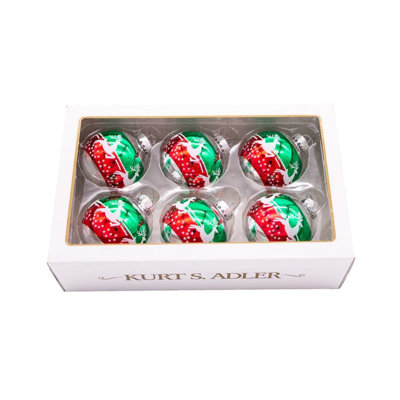 Ornement boule de renne 6 pièces