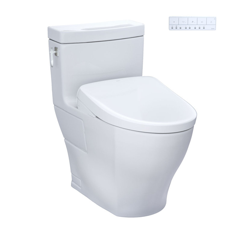 Aimes® 1.28 GPF Elongated Floor Mounted S7A One-Piece Toilet (Seat Included)