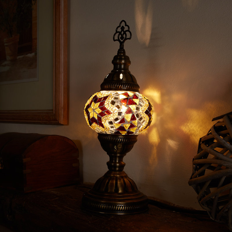 Karlie Metal Lighting Lamp, Brown/Amber