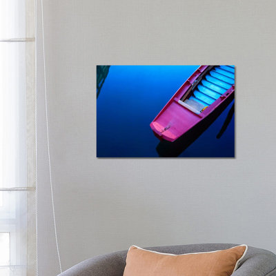 Fuchsia On Blue, Venice, Italy by Jim Nilsen - Wrapped Canvas Gallery-Wrapped Canvas Giclée