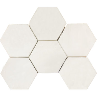 4 in. x 4 in. Honeycomb Honed Marble Tile