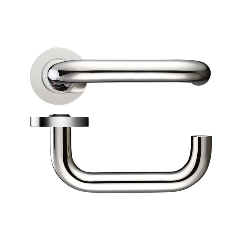 Latch Door Handle ZCS030, Polished Stainless