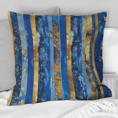 Sparkling Stripes - Glam Throw Pillow