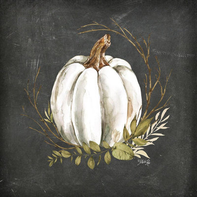 Ophelia & Co. Rae, galerie d'art sur toile tendue Marla, citrouille blanche