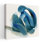 Tourbillon tourbillonnant d'harmonie bleue I, art mural contemporain abstrait