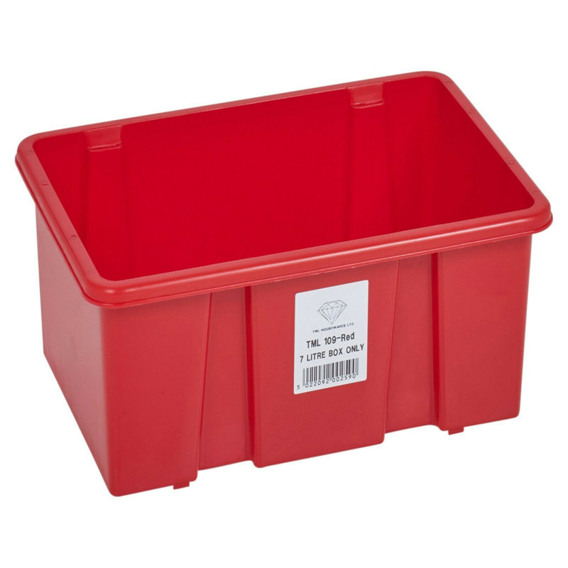 Symple Stuff Plastic Decorative Bin, Red