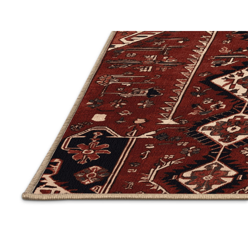 Tapis brun lavable à la machine, Rectangle 4pi x 6 pi