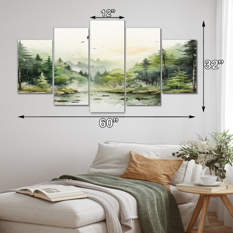 Millwood Pines Tranquil Forest Oasis I - Countryside Wall Art Print - 5 ...