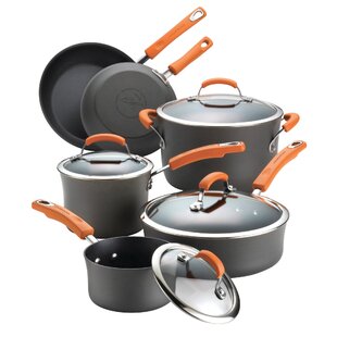 Rachael Ray 14-Pieces Nonstick Pots and Pans Set, Cookware Set, Purple  Gradient