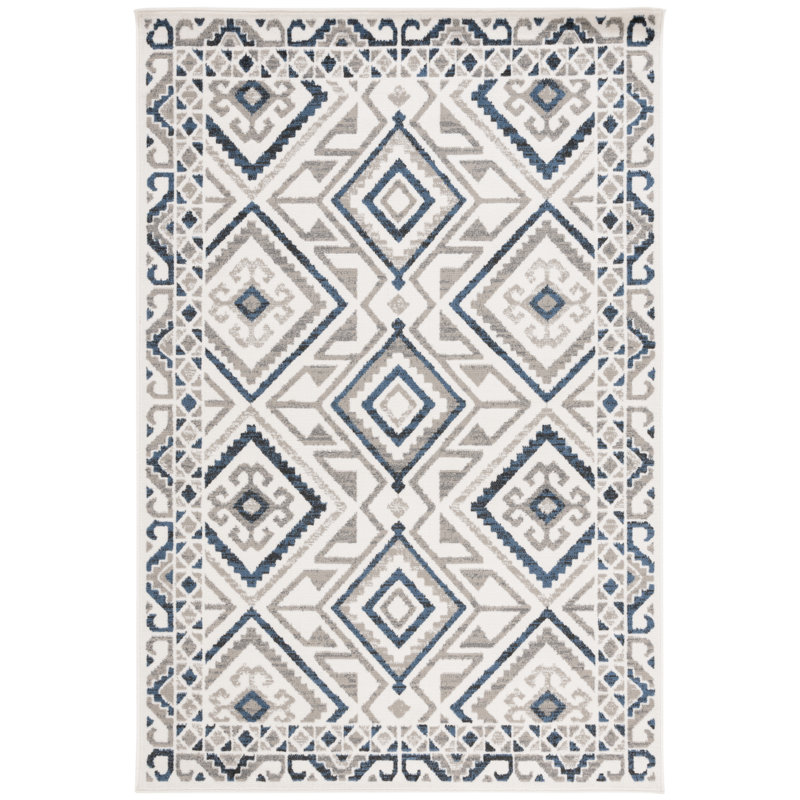 Tapis en jute / polypropylène tissé à la machine Nagelly, Rectangle 4 pi 5 po x 6 pi 5 po