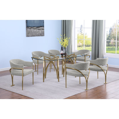 Grandeur Tempered Glass Dining Set