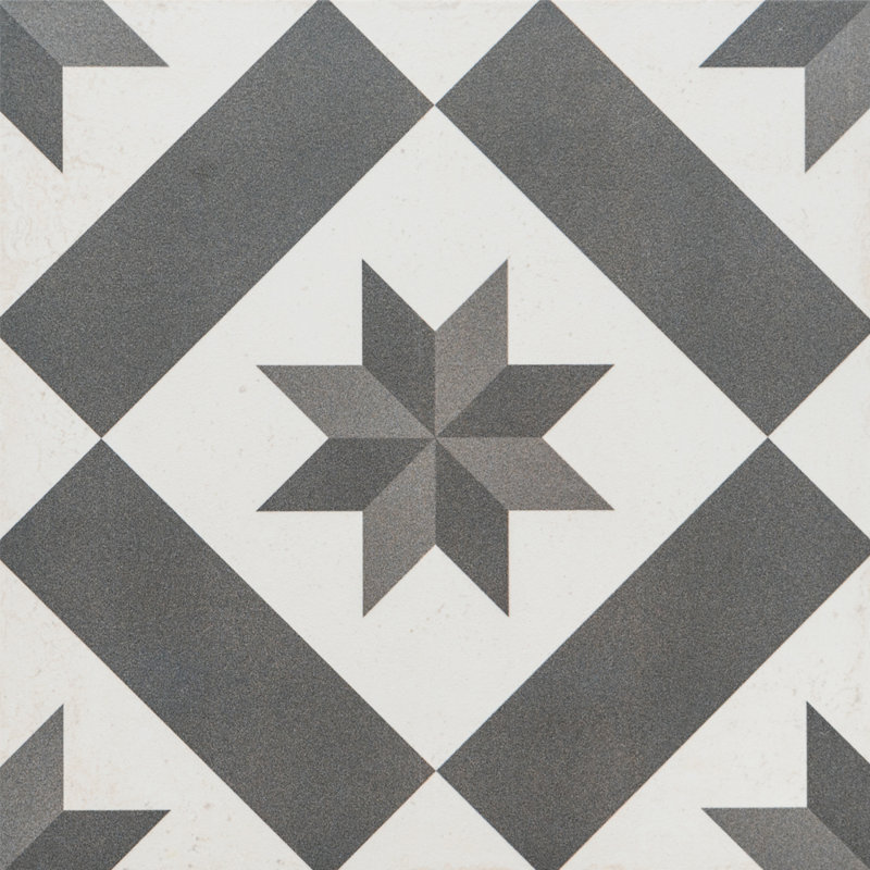 Carreau de porcelaine mat à motif Astral 10 po x 10 po