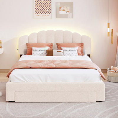 Sloten Upholstered Platform Storage Bed
