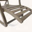 Chaise berçante en bois d'acacia avec repose-pieds rétractable-195354747