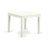 3 Piece Kitchen Table Set for Small Spaces Contains a Square Dining Room Table and 2 Dark Shitake Linen Fabric Upholstered Chairs, Linen White-1921175745-1991832406-1991832361